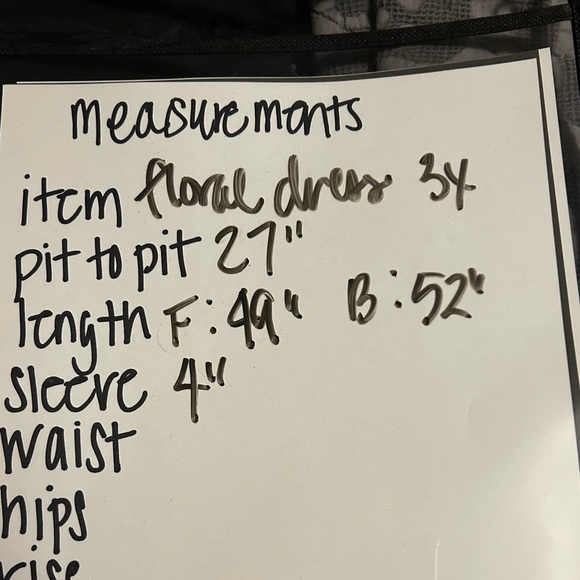 Floral hi/low dress size 3X - Picture 6 of 6